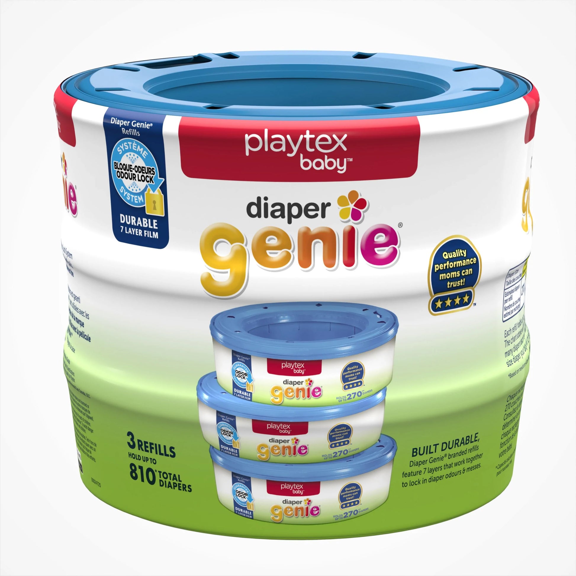 Playtex Diaper Genie Refills for Diaper Genie Diaper Pails - 270